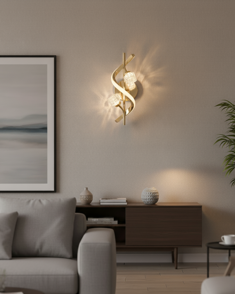 Đèn tường uốn lượn nghệ thuật SNT6063