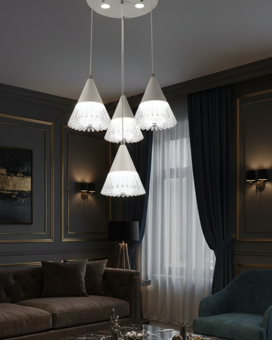 Đèn thả hiện đại chao xếp lí SNT5799