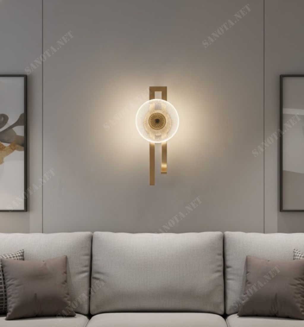 Đèn tường chao pha lê hình hoa độc đáo SNT3553 - Ảnh 2