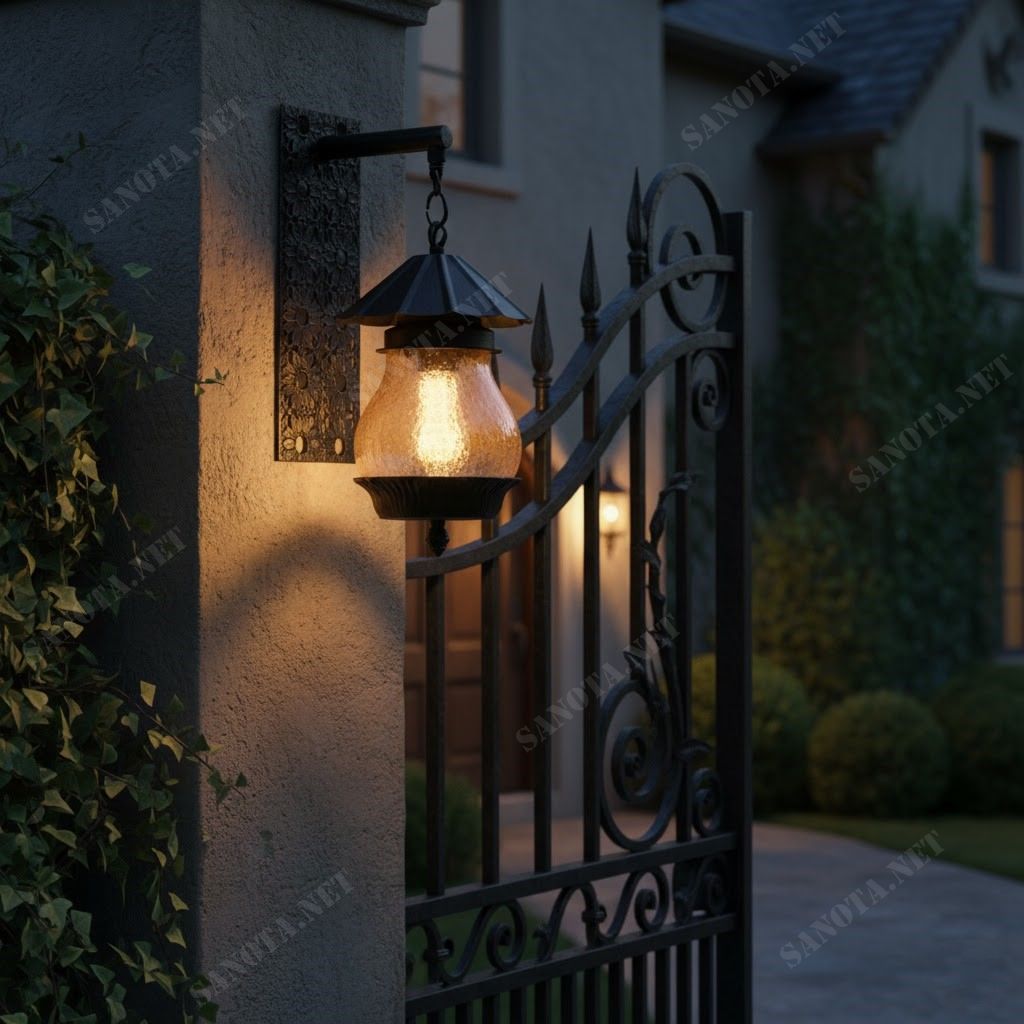 Đèn treo tường phong cách cổ điển với thiết kế khung kim loại vuông vức cùng ánh sáng vàng ấm áp, chiếc đèn tường ngoài trời này mang đến vẻ đẹp thời thượng, phù hợp cho cả ban công, sân vườn hay hành lang. Đèn tường được chế tác từ chất liệu kim loại cao cấp phủ sơn tĩnh điện chống gỉ, kết hợp mặt kính trong suốt giúp ánh sáng lan tỏa tự nhiên và dịu nhẹ. Kiểu dáng hình hộp đơn giản nhưng ấn tượng, tạo chiều sâu cho không gian, làm nổi bật các mảng tường và đường nét kiến trúc hiện đại.