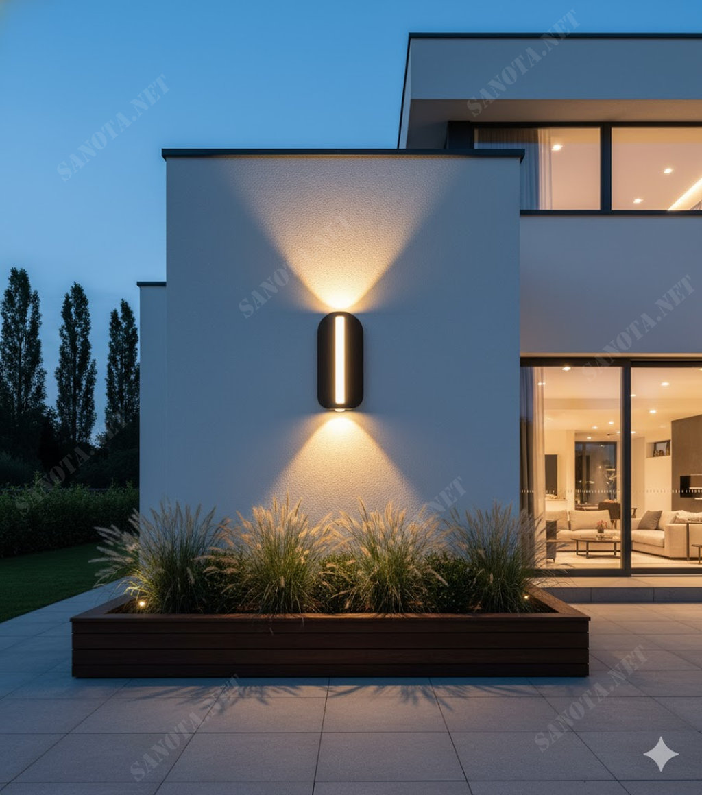 Đèn Tường Hiện Đại Ngoài Trời 2 Chiều SNT6055 - Ảnh 2