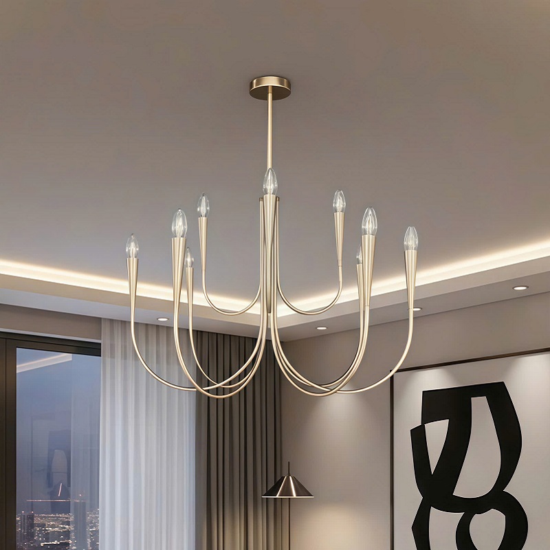 Đèn Chùm Nến LED Hiện Đại SNT6090