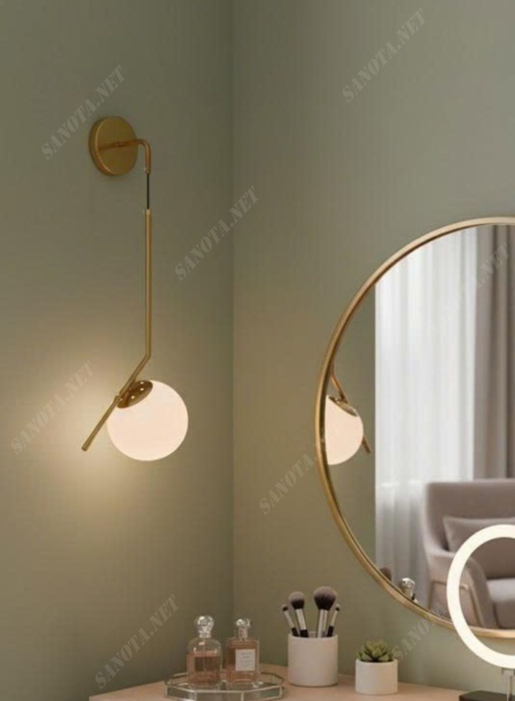 Đèn tường thả hình quả cầu sương mù SNT6126 - Ảnh 3