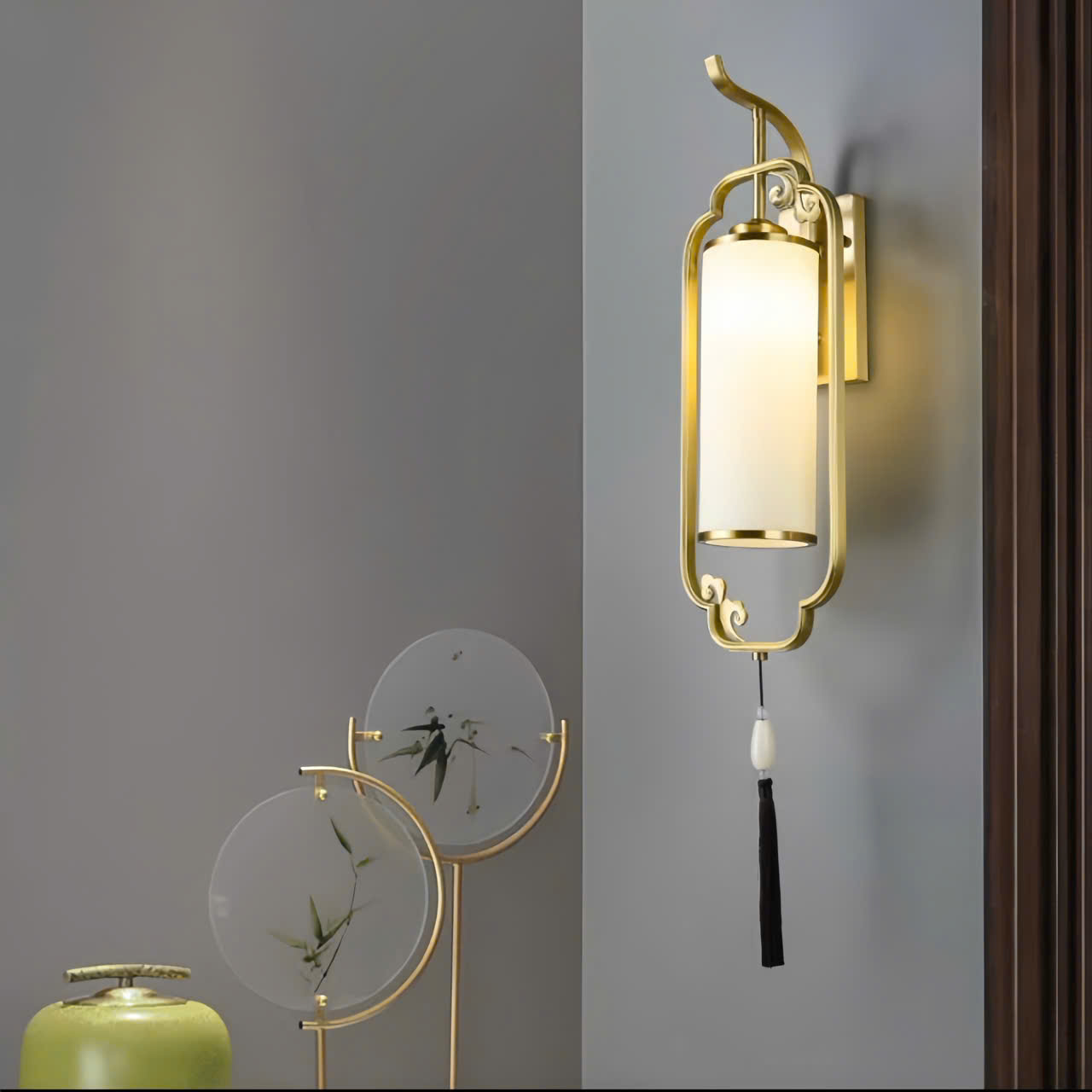 Đèn tường đồng phong cách Á Đông SNT6130