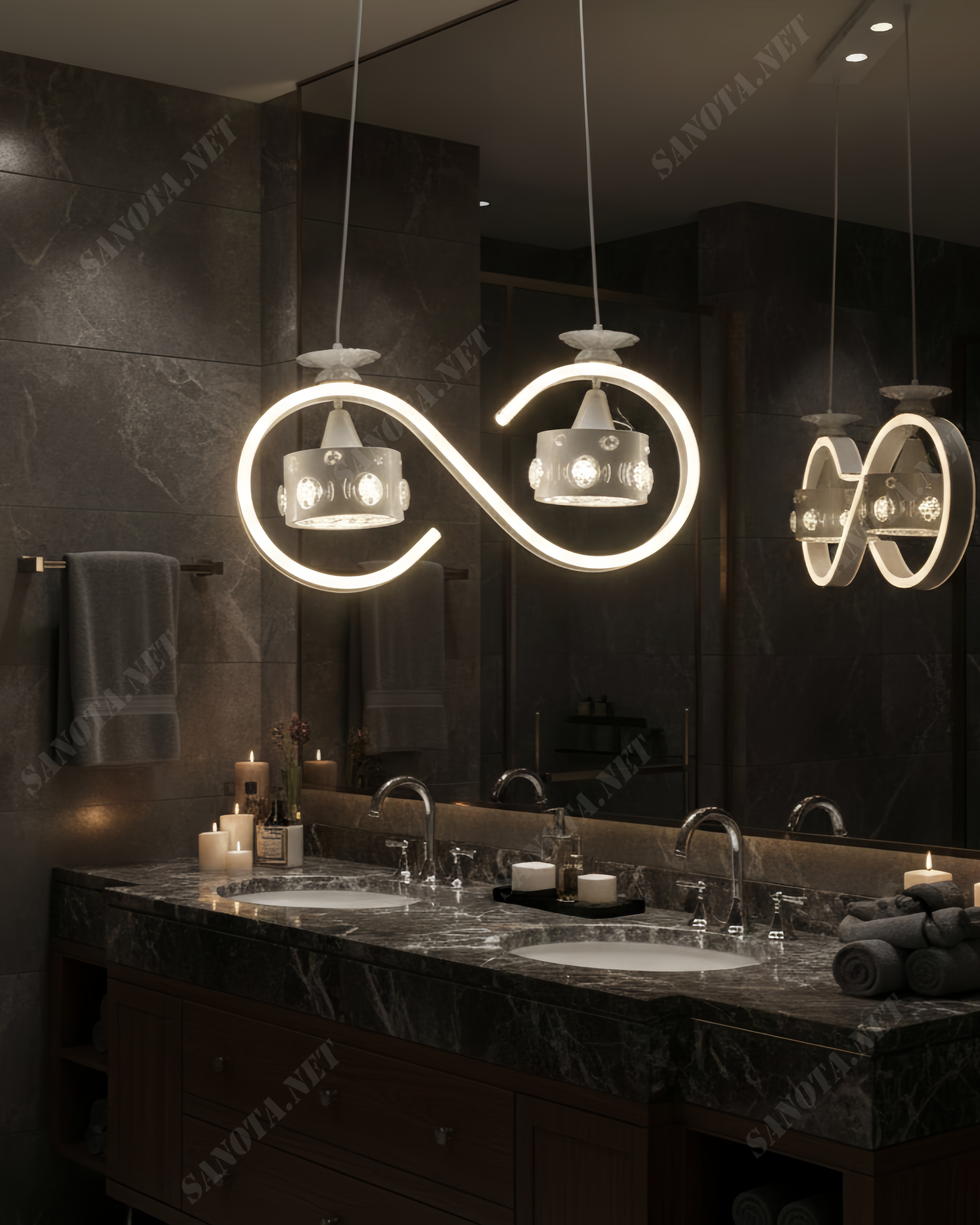 Đèn thả hiện đại xoắn ốc SNT5791