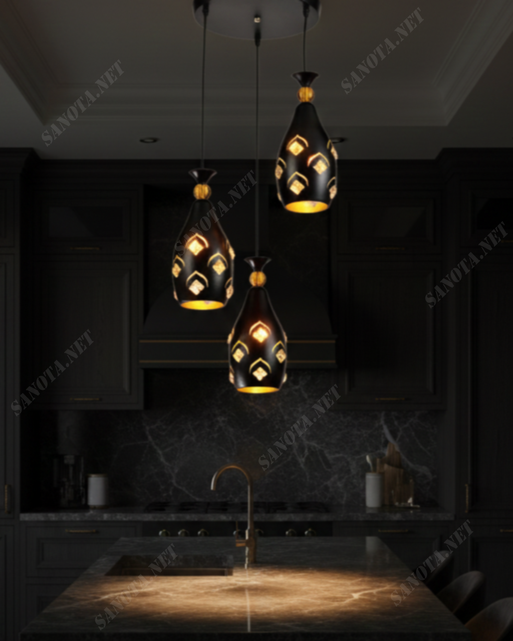 Đèn thả chao dáng dài hiện đại SNT5847 - Ảnh 4