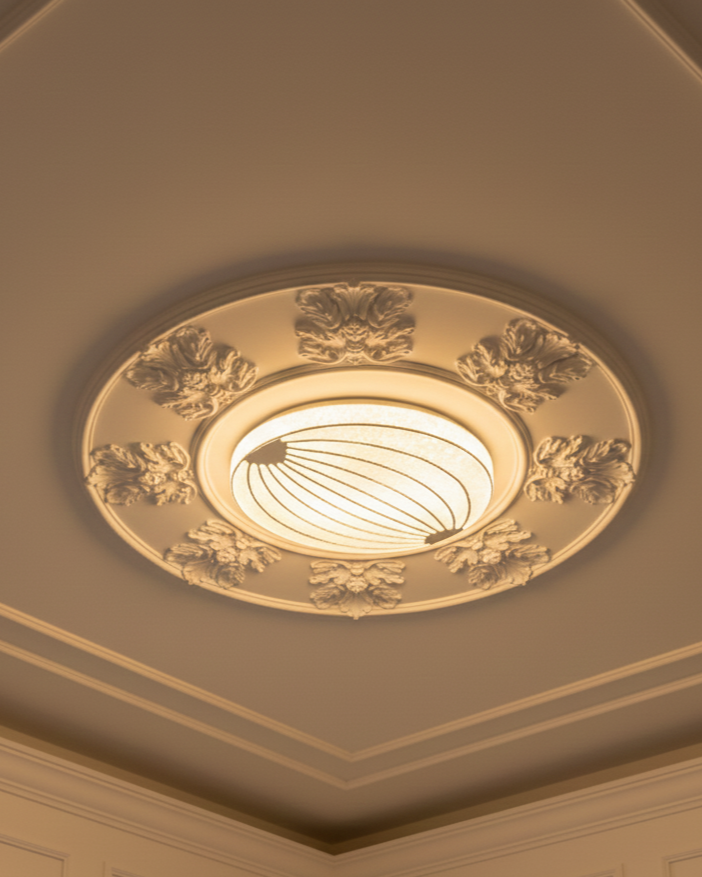 Đèn ốp trần hình con sò hiện đại SNT5859