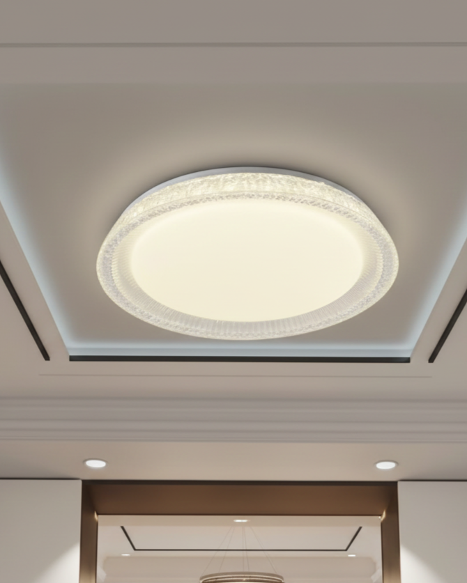 Đèn ốp trần viền pha lê SNT5861