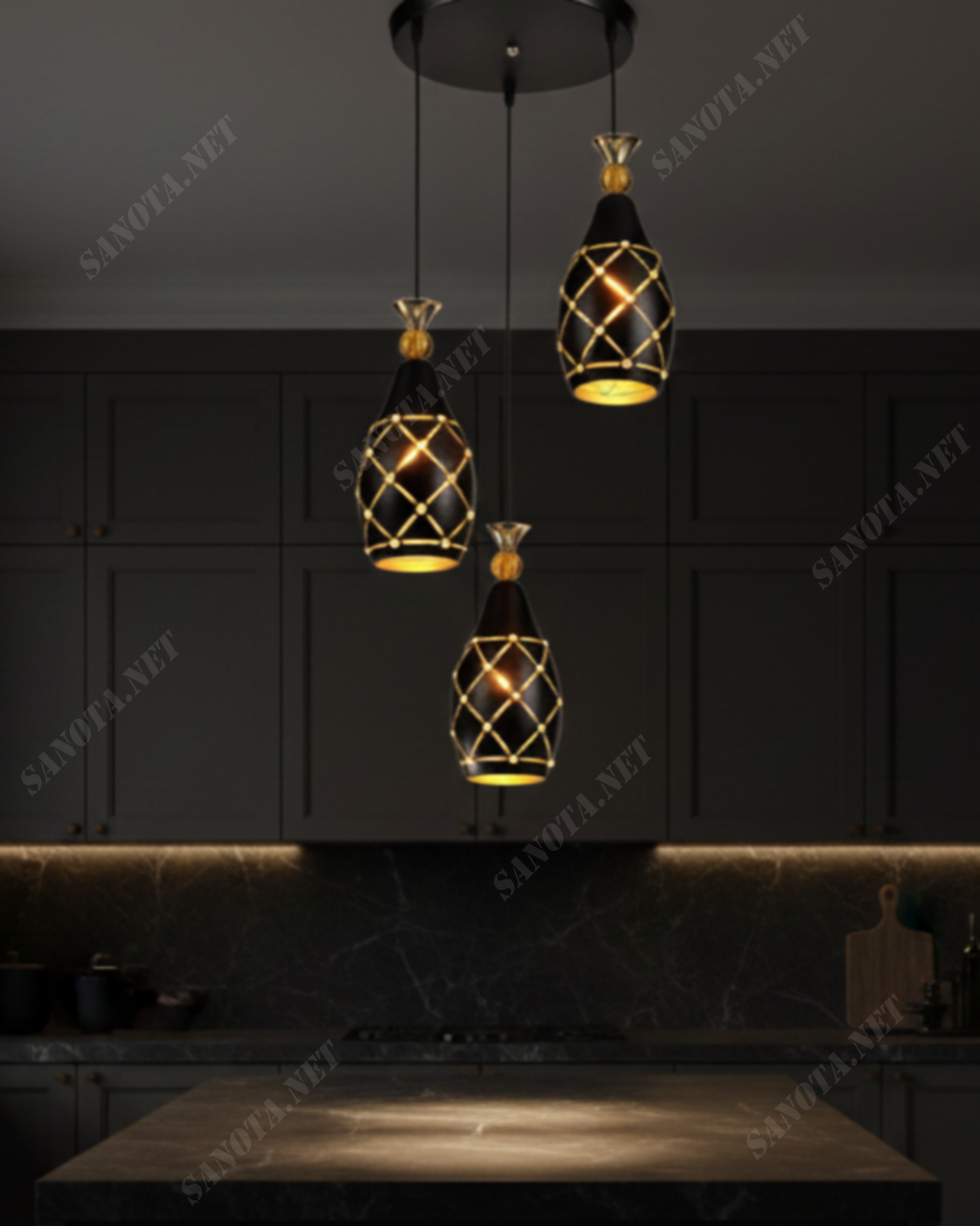 Đèn thả chao dáng dài hiện đại SNT5847 - Ảnh 3