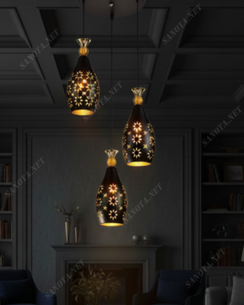 Đèn thả chao dáng dài hiện đại SNT5847 - Ảnh 2