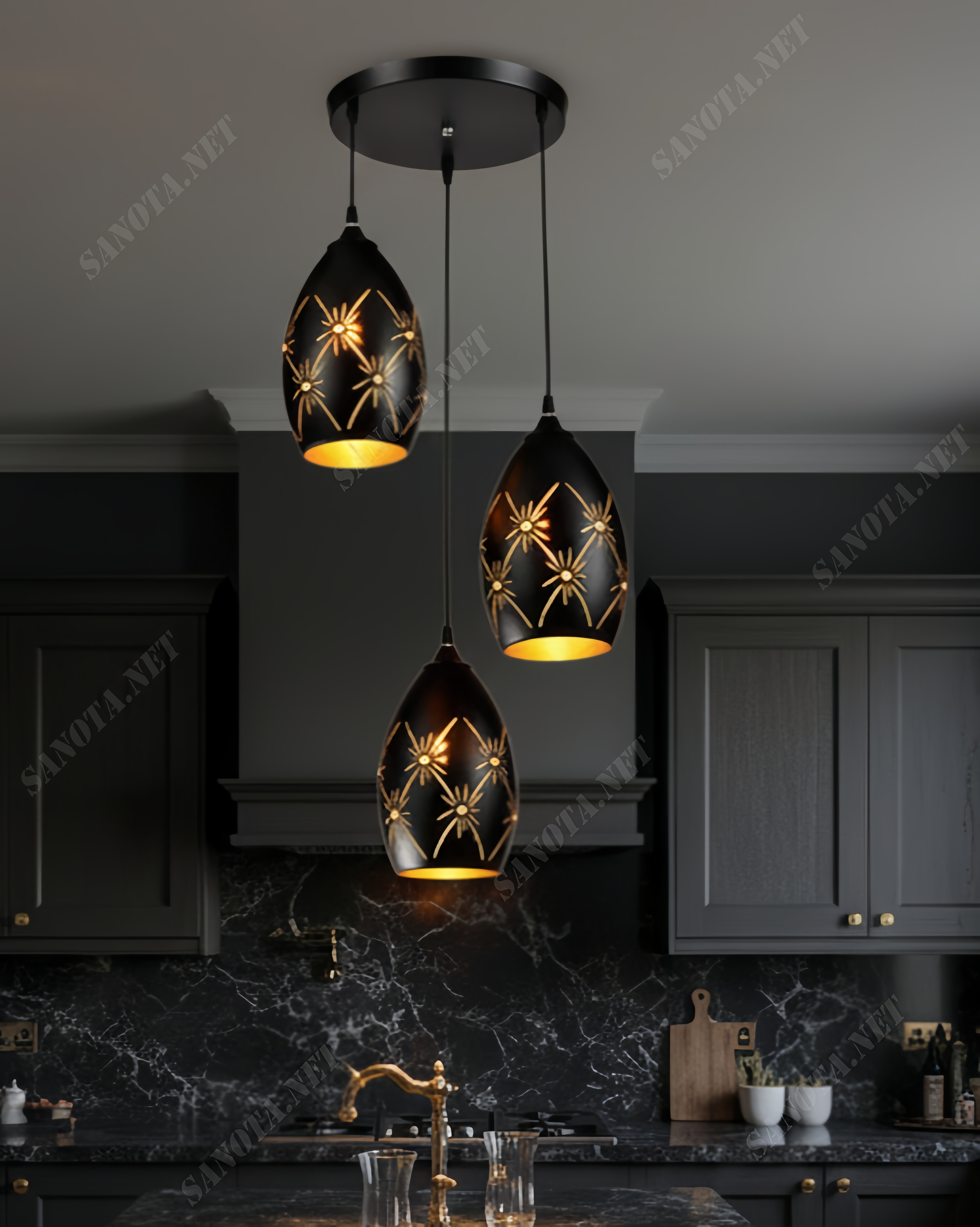 Đèn thả chao hình bầu hiện đại SNT5848 - Ảnh 2