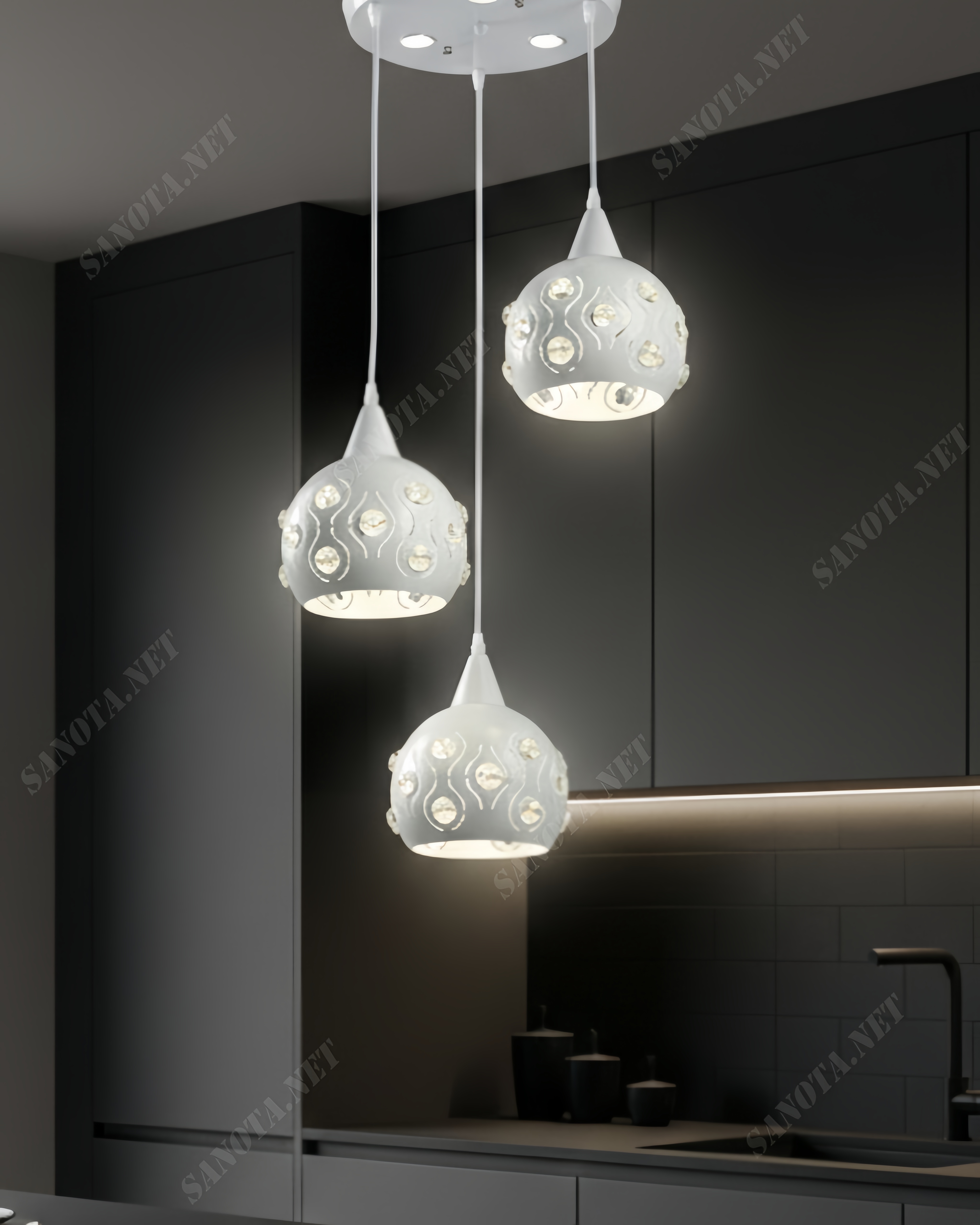 Đèn thả chao dáng ngắn SNT5850 - Ảnh 2