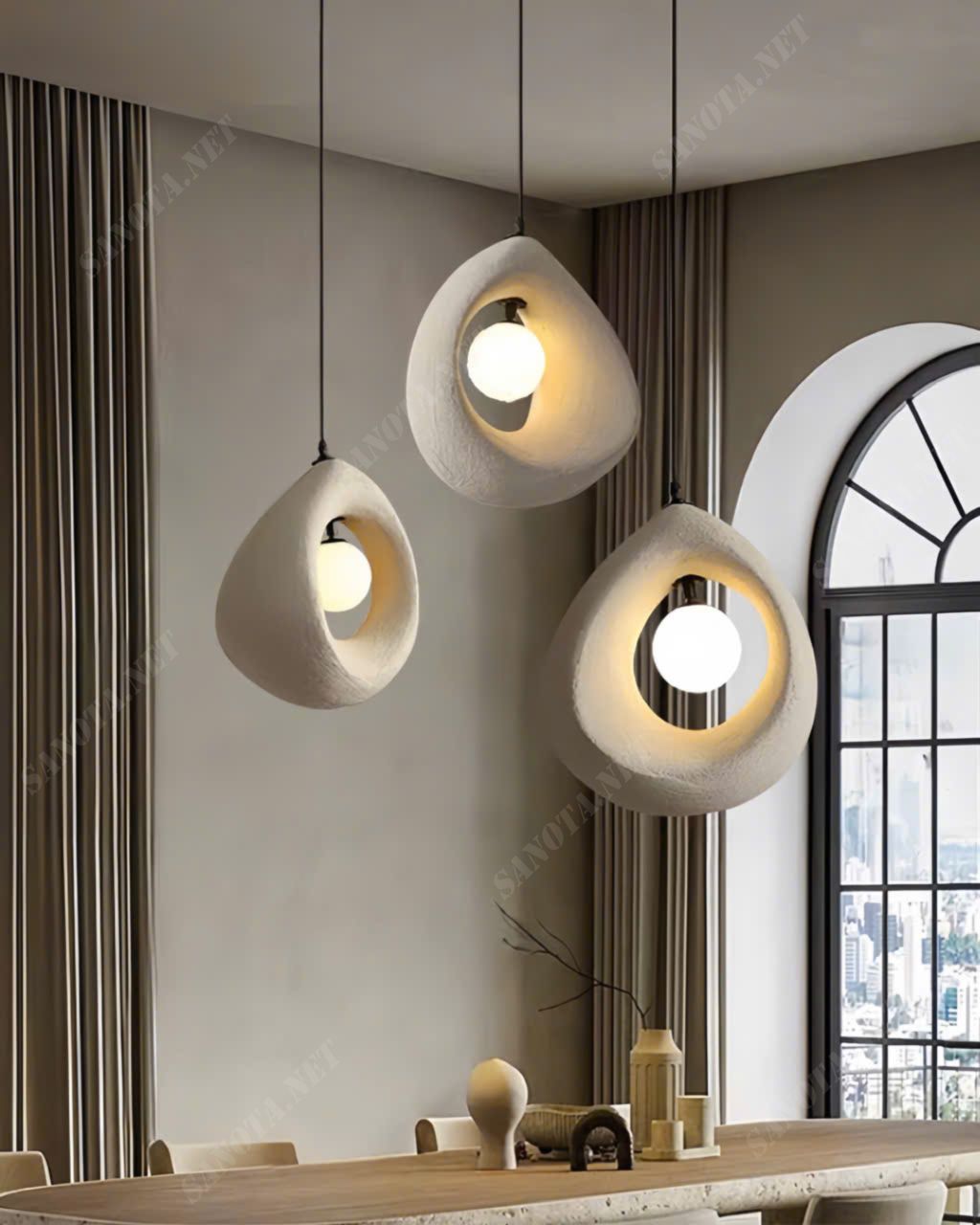 Đèn thả hình chiếc nhẫn đơn giản SNT6168 - Ảnh 3