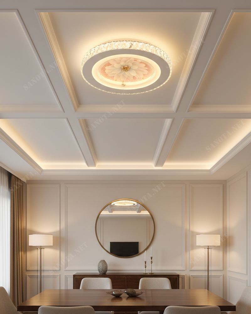 Đèn ốp trần led hình hoa mẫu đơn SNT6229 là biểu tượng của sự sang trọng và tinh tế. Phù hợp với các không gian nội thất hiện đại và tân cổ điển.....