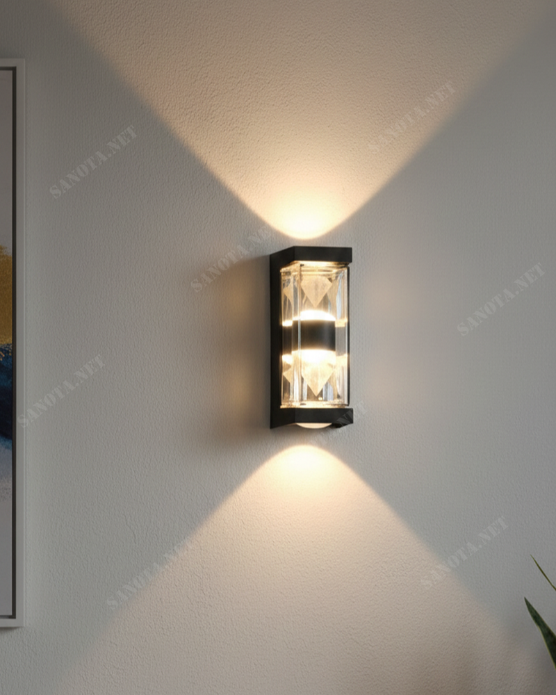 Đèn tường led ngoài trời hình kim cương SNT6233 - Ảnh 2