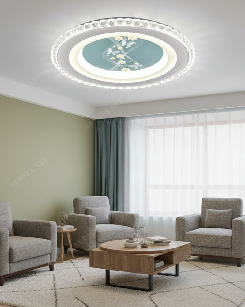 Đèn ốp trần led dòng hoa ánh sáng SNT6245 mang thiết kế hiện đại kết hợp nét trang trí mềm mại. Tạo nên vẻ đẹp thanh thoát và tinh tế cho không gian sống...