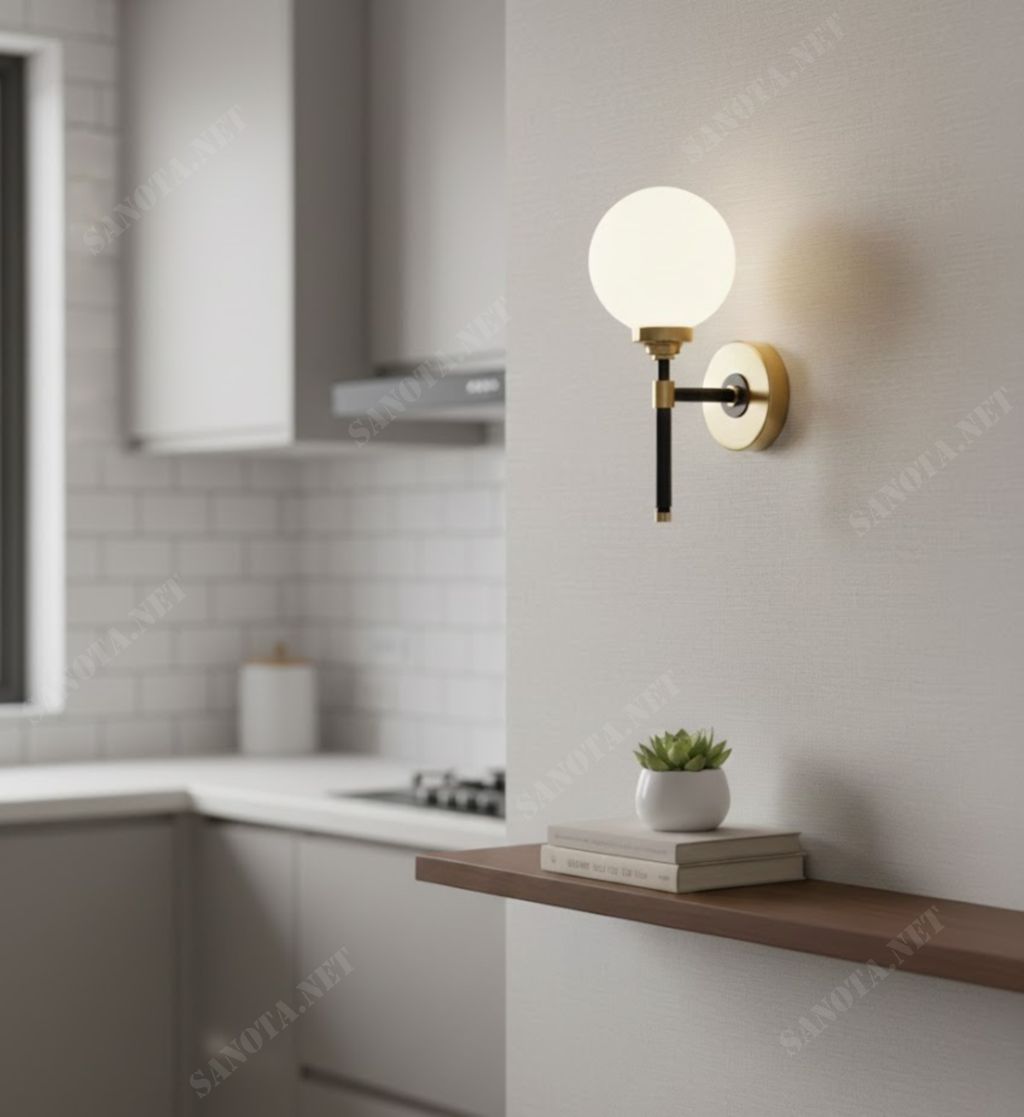 Đèn Tường Đầu Giường Quả Cầu Hiện Đại SNT6258 - Ảnh 2