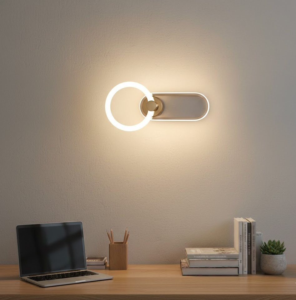 Đèn tường bàn học vòng tròn hiện đại SNT6262