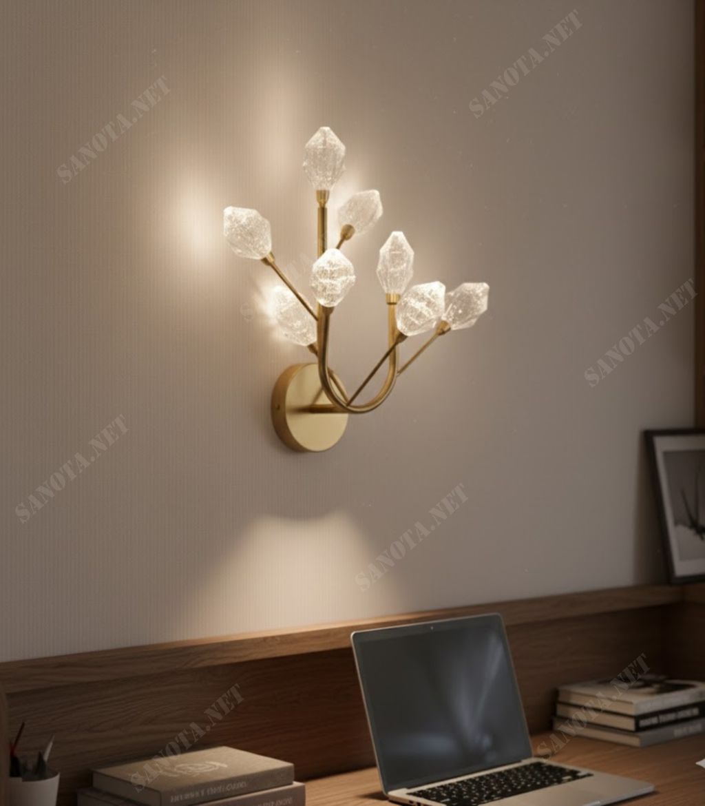 Đèn tường hình bó hoa pha lê hiện đại SNT6265 - Ảnh 3
