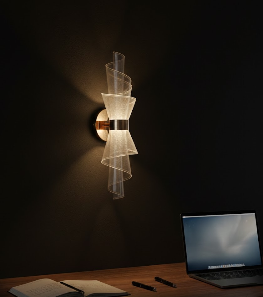 Đèn tường xoắn pha lê cao cấp SNT6267