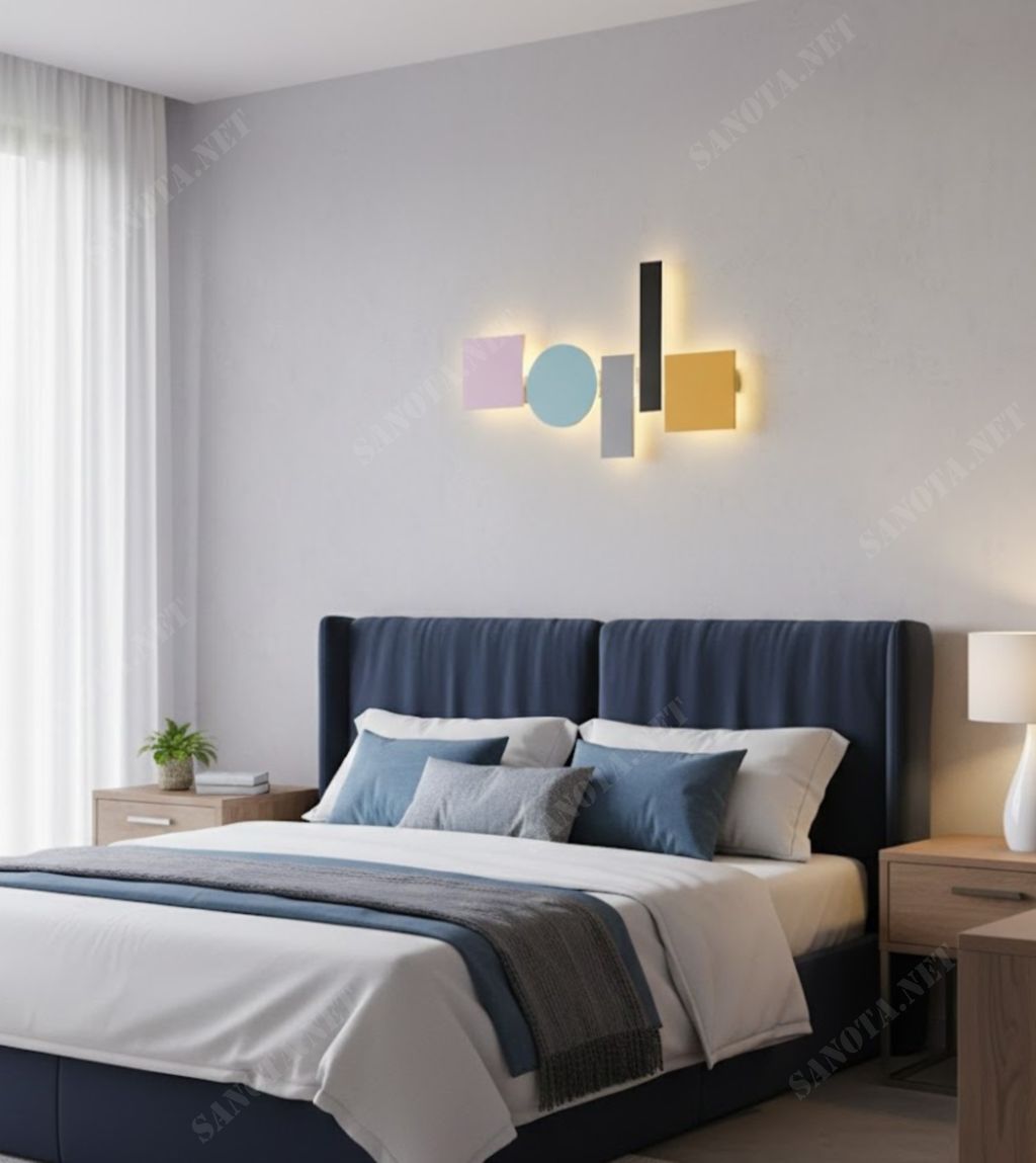 Đèn tường trừu tượng nhiều màu sắc SNT6273 - Ảnh 3
