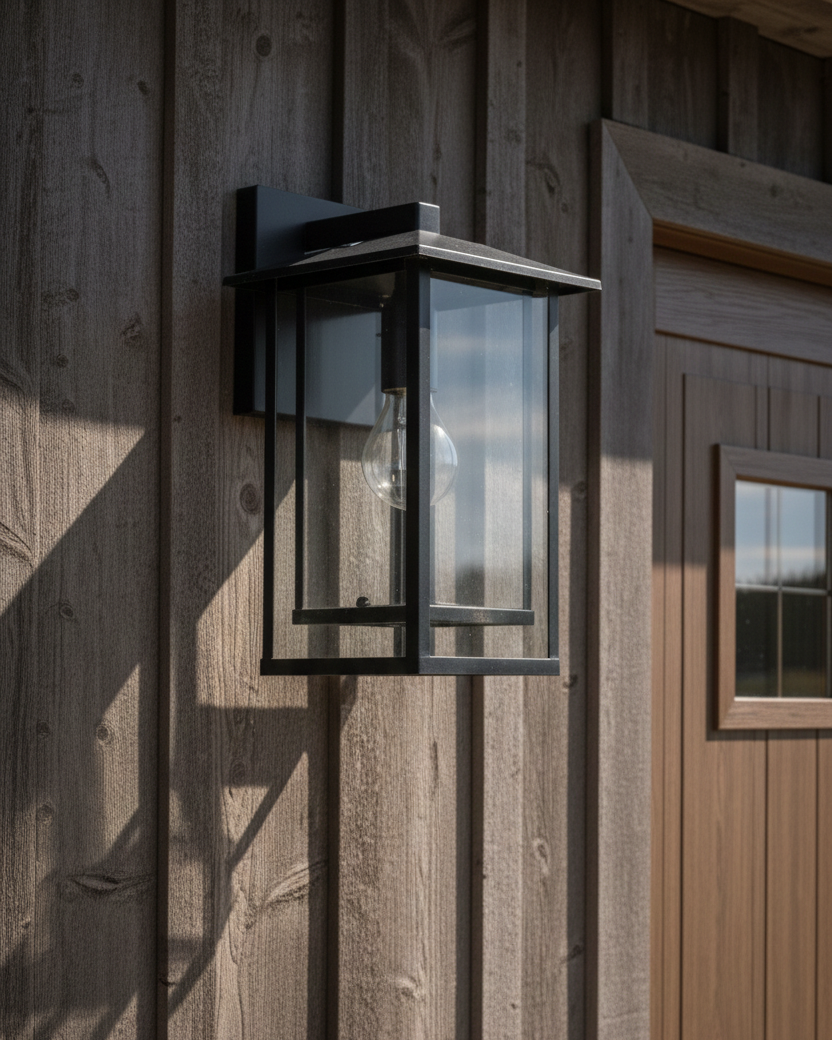 Đèn tường khung kính hiện đại ngoài trời SNT6287 gây ấn tượng mạnh bởi sự kết hợp tinh tế giữa khung hợp kim sơn tĩnh điện màu đen mờ...