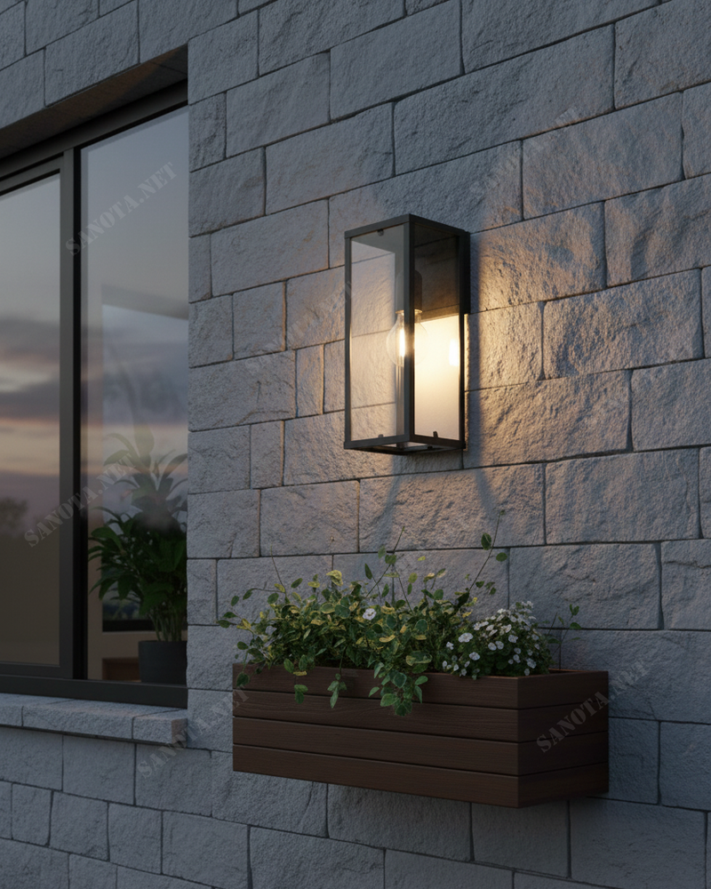 Đèn tường ngoài trời hình chữ nhật SNT6288 - Ảnh 2