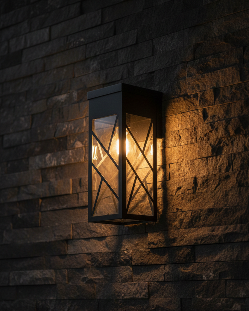 Đèn tường ngoài trời khung kính hoa văn SNT6289 gây ấn tượng mạnh mẽ với thiết kế hình hộp chữ nhật thanh lịch. Mang đậm hơi thở kiến trúc.....