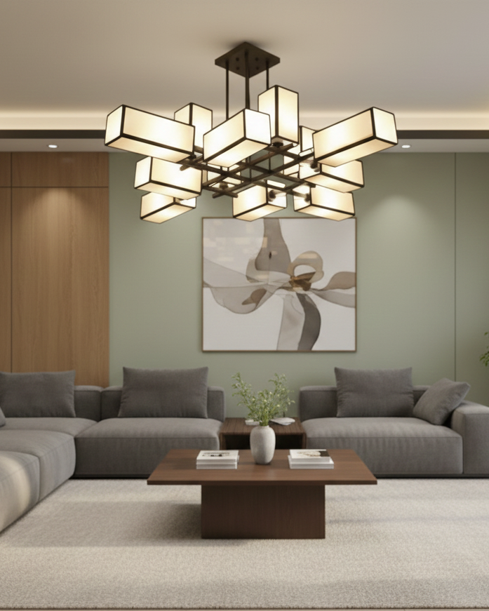 Đèn ốp trần phong cách Indochine SNT6297 nổi bật với cấu trúc phức tạp nhưng hài hòa. Được tạo nên từ một hệ thống khung kim loại vững chắc...