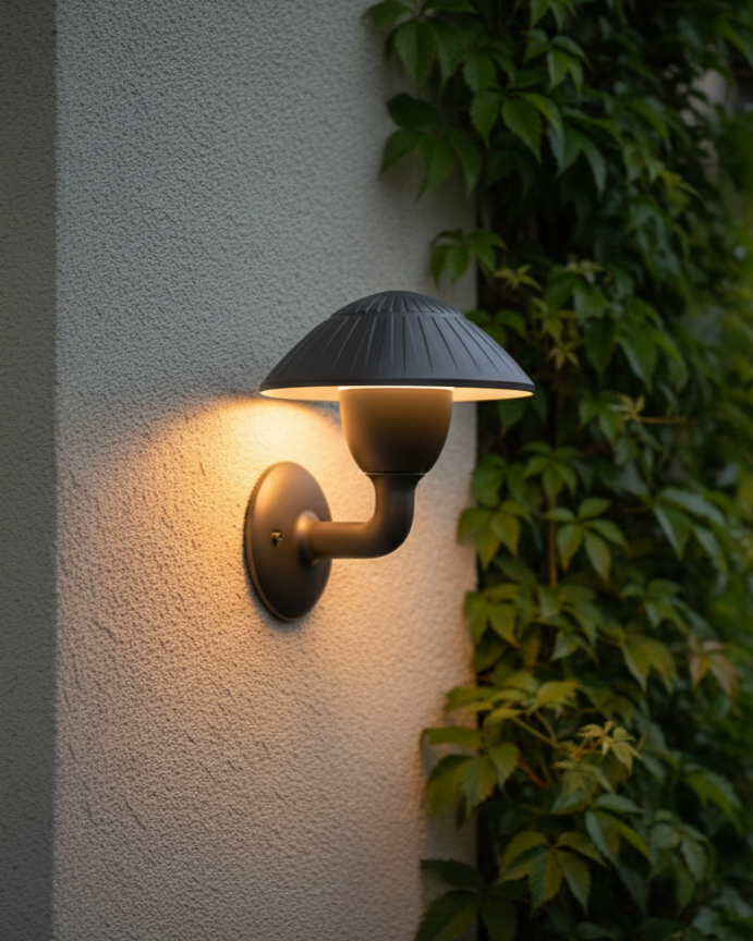 Đèn tường ngoài trời hình cây nấm SNT6309 sở hữu thiết kế chụp đèn hình nón bo tròn tựa như một cây nấm. Bề mặt được cách điệu bằng các đường....