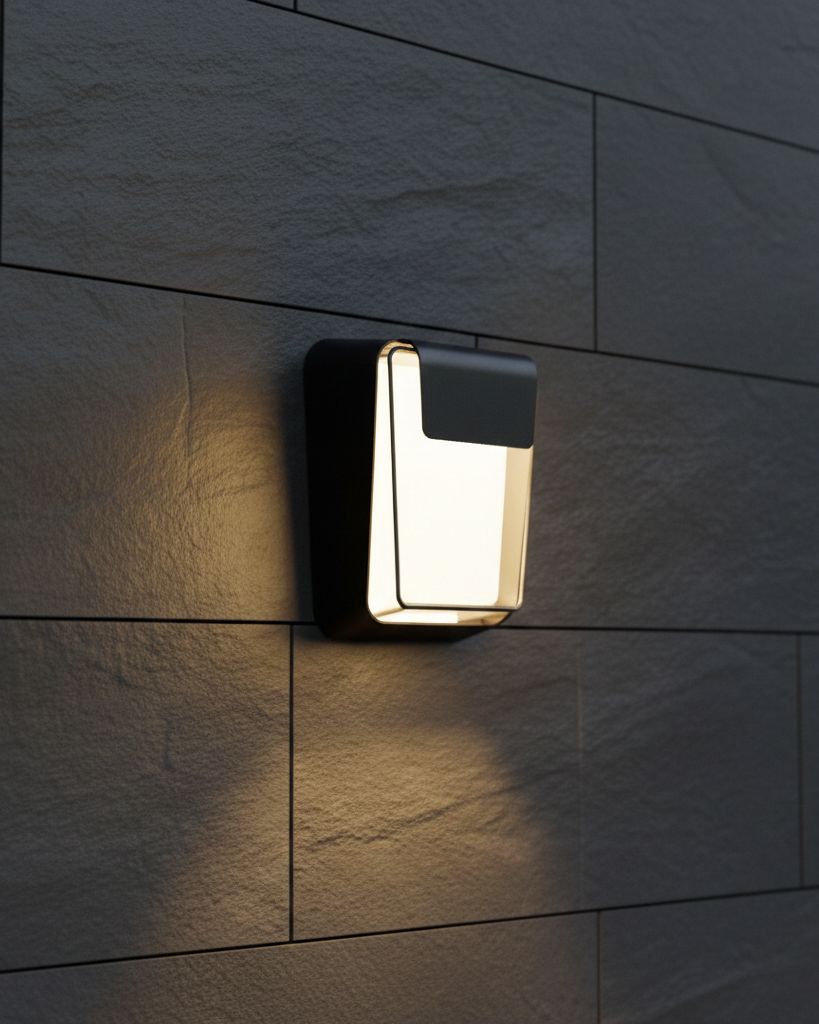 Đèn tường hiện đại ngoài trời SNT6310 sở hữu kiểu dáng hình học dạng khung rỗng bo tròn các góc rất lạ mắt. Phá vỡ sự đơn điệu của các mẫu đèn.....