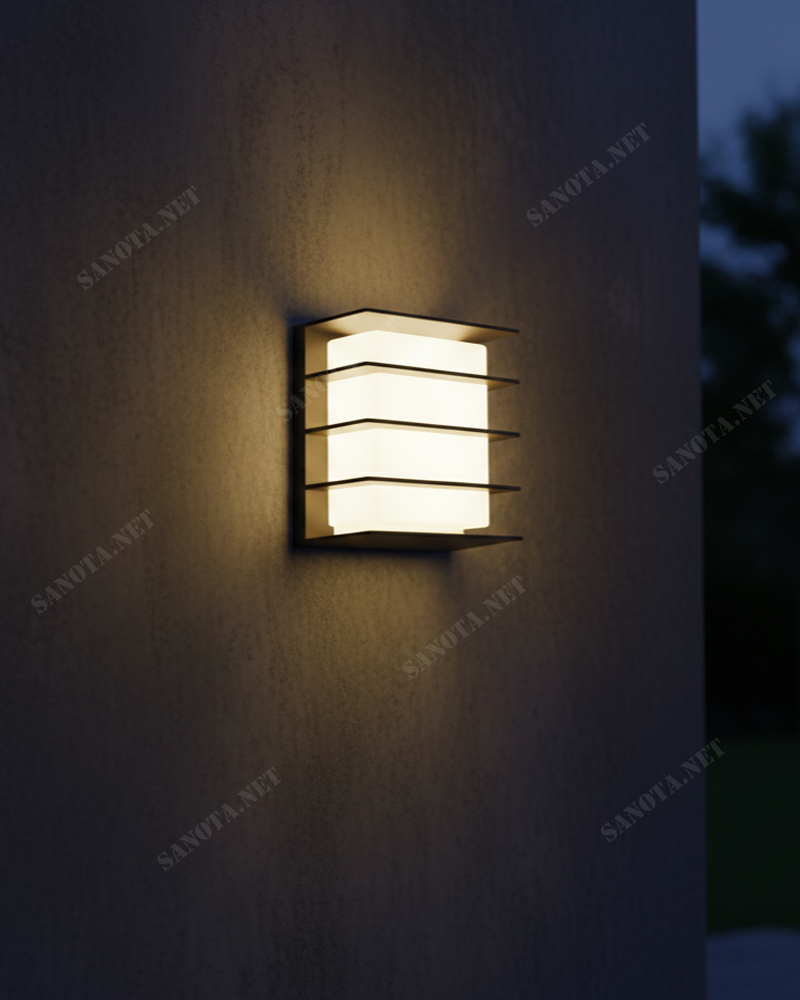 Đèn vách ngoài trời LED khối vuông hiện đại SNT6312 có kiểu dáng hình hộp vuông nhỏ gọn, tập trung vào tính đối xứng và sự rõ ràng của hình khối....