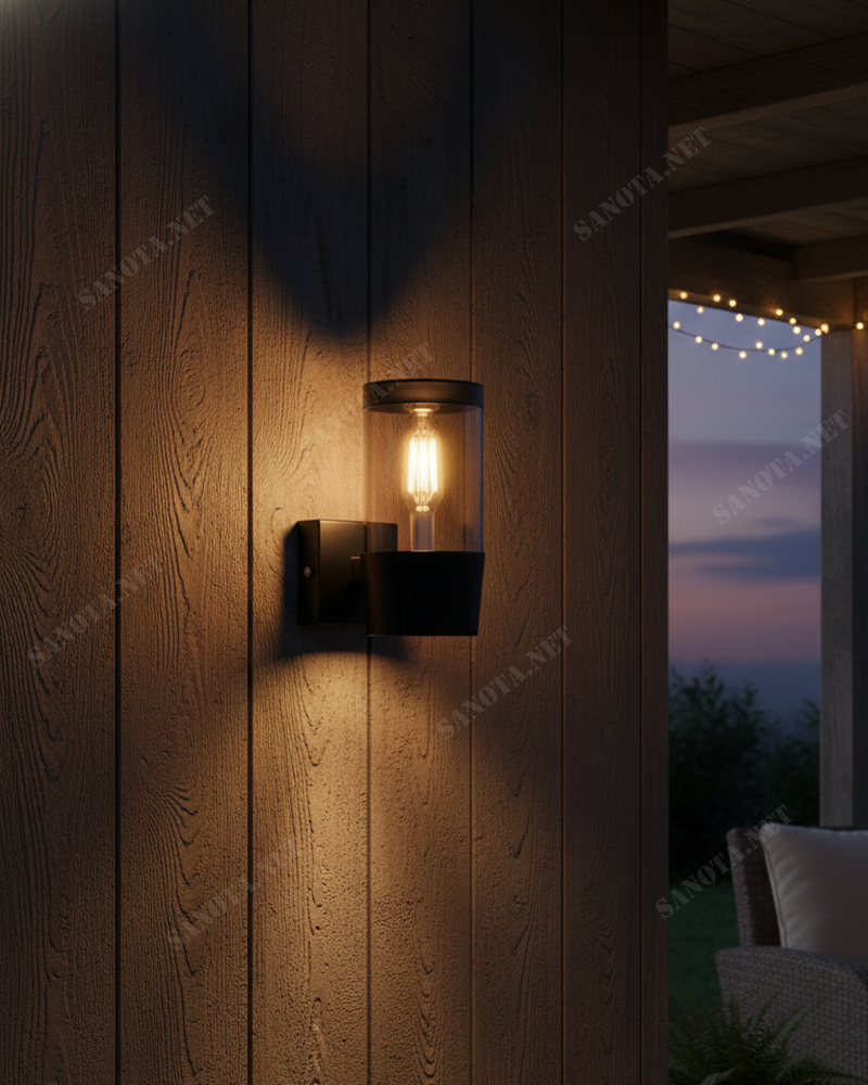 Đèn vách ngoài trời khối trụ SNT6315 - Ảnh 2