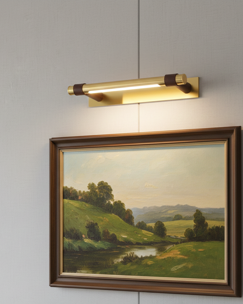 Đèn tường rọi tranh hiện đại SNT6322 được thiết kế với phần khung bao quanh bởi các đường nan dọc mảnh mai. Kết hợp cùng lớp kính mờ....