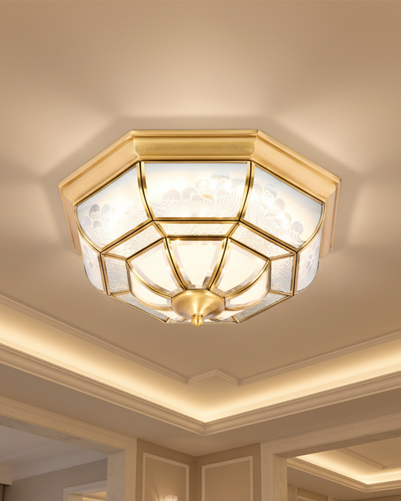 Đèn ốp trần đồng kính hoa văn SNT6345 gây ấn tượng bởi thiết kế khỏe khoắn, đường nét rõ ràng và hiện đại. Mẫu đèn này mang lại cảm giác chắc chắn....