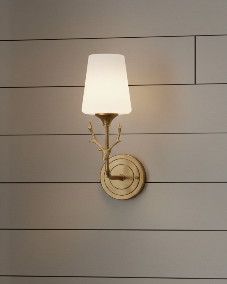 Đèn tường sừng hươu quý tộc SNT6377 là phần thân đèn được tạo hình đôi sừng hươu vươn cao, tượng trưng cho sự may mắn và tài lộc trong phong thủy....