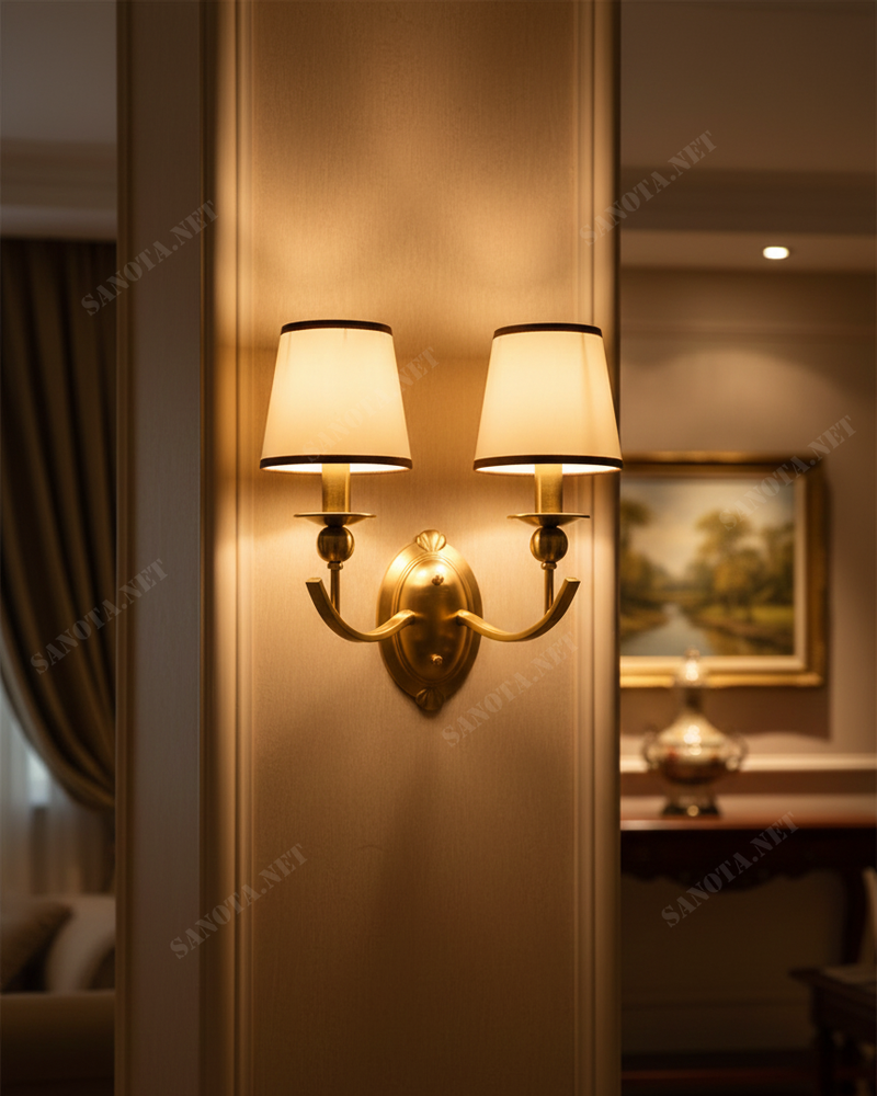 Đèn tường đồng sang trọng SNT6381 - Ảnh 4
