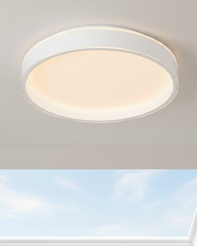 Đèn ốp trần LED vòng trăng thanh khiết SNT6386 sở hữu cấu trúc siêu mỏng với chiều cao chỉ 80mm. Giúp đèn ôm sát vào bề mặt trần....