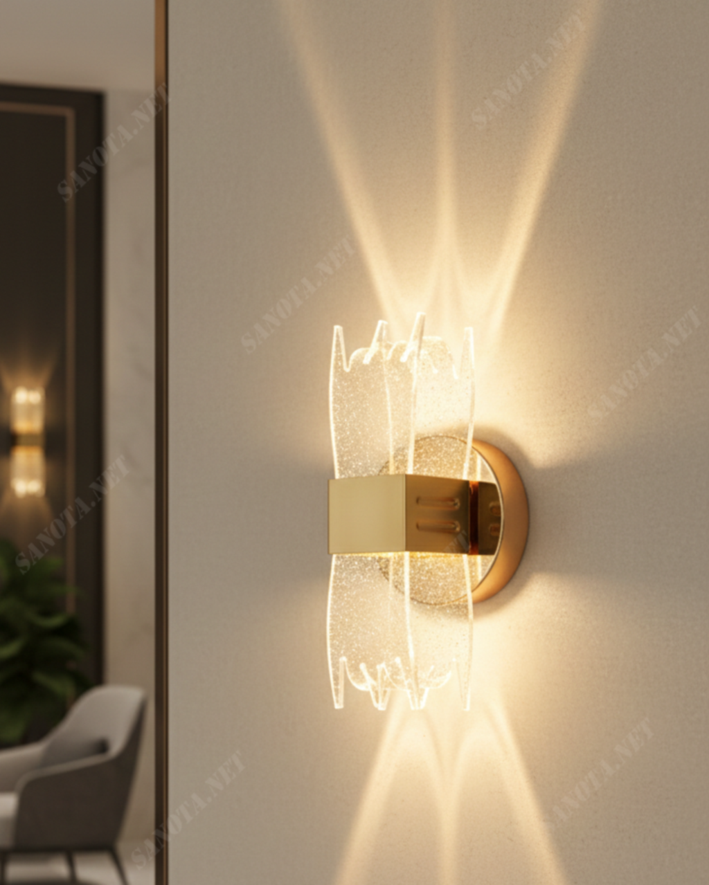 Đèn Tường Hiện Đại Hình Răng Cưa SNT5878 - Ảnh 2