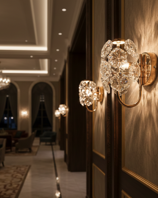 Đèn tường đóa hoa e ấp SNT5883