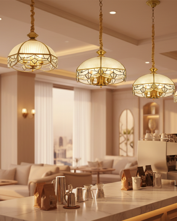 Đèn thả Tiffany cổ điển SNT5906