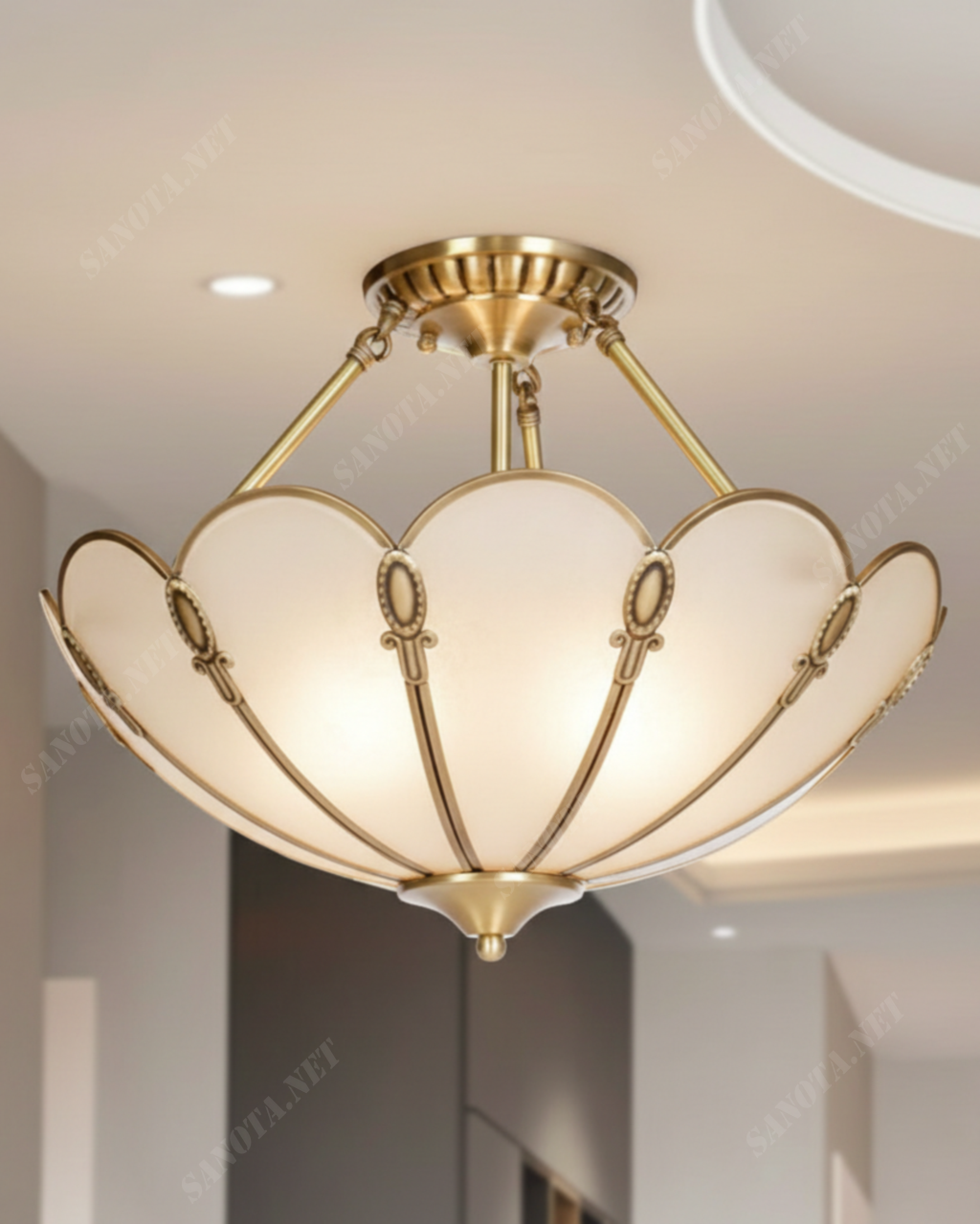 Đèn ốp trần bông sen vàng SNT5903 - Ảnh 2