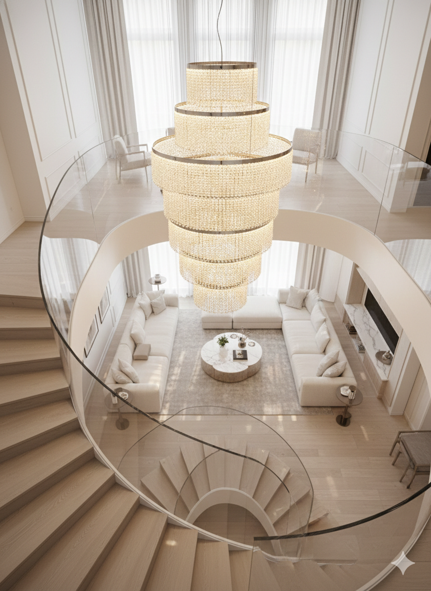 Đèn thả pha lê tầng sang trọng SNT5805