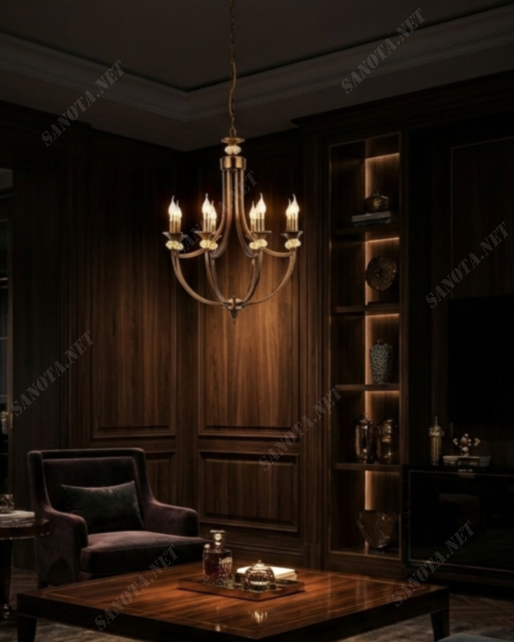 Đèn chùm nến cổ điển SNT5910 - Ảnh 2