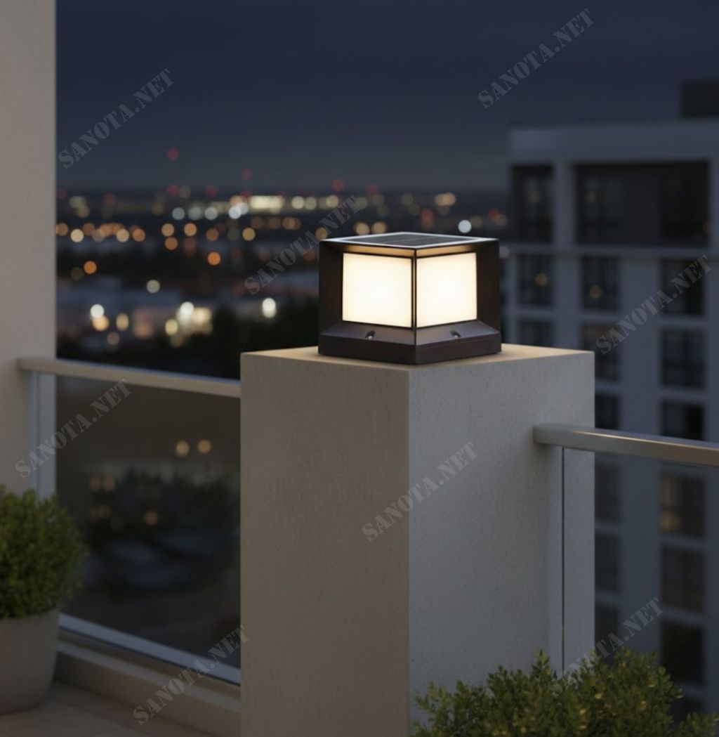 Đèn trụ cổng năng lượng mặt trời hiện đại SNT5738 - Ảnh 3