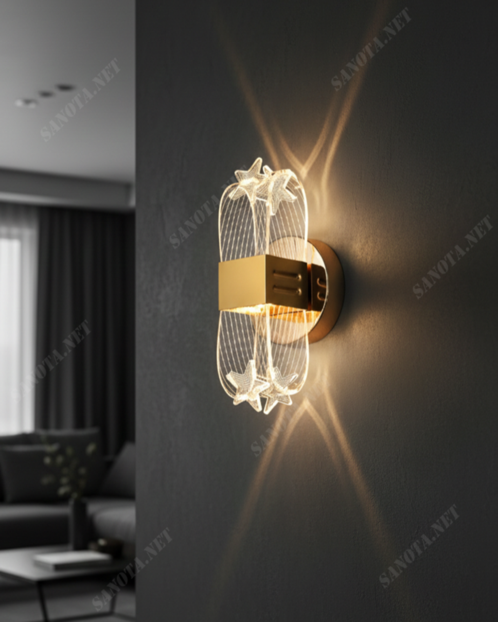 Đèn Tường Hoa Tiết Hình Học SNT5877 - Ảnh 5