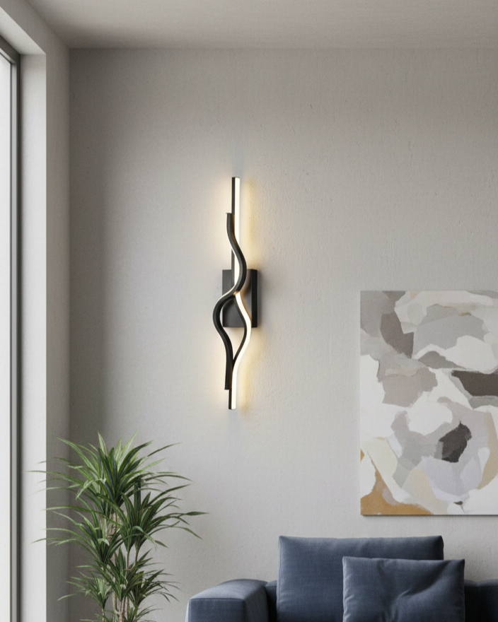 Đèn tường thanh âm ánh sáng SNT6490 sở hữu cấu trúc chắc chắn với đế đèn hình chữ nhật bằng kim loại sơn đen. Chất liệu chủ đạo là nhôm cao cấp...