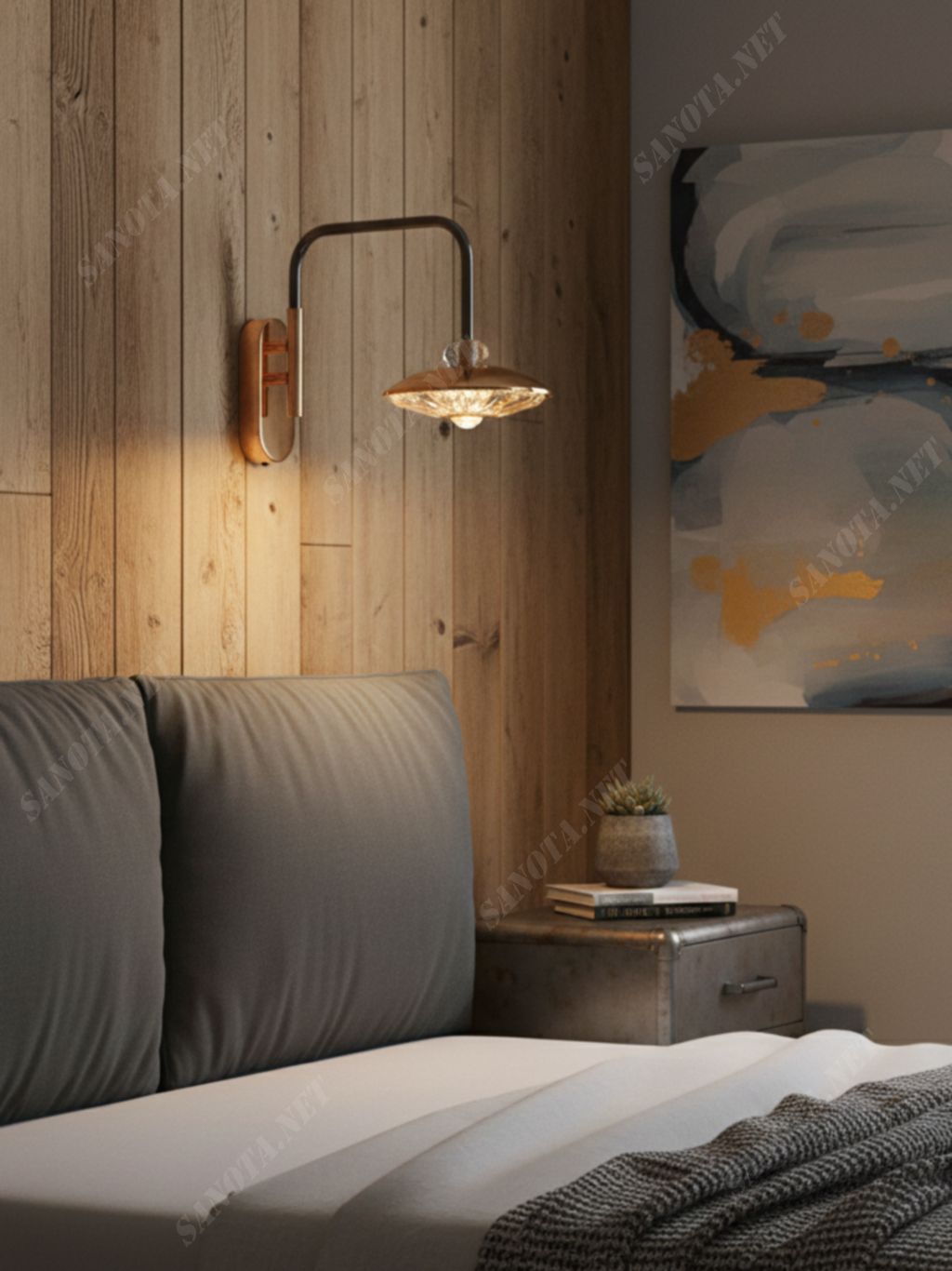 Đèn tường Đĩa Ánh Đồng SNT6500 - Ảnh 3