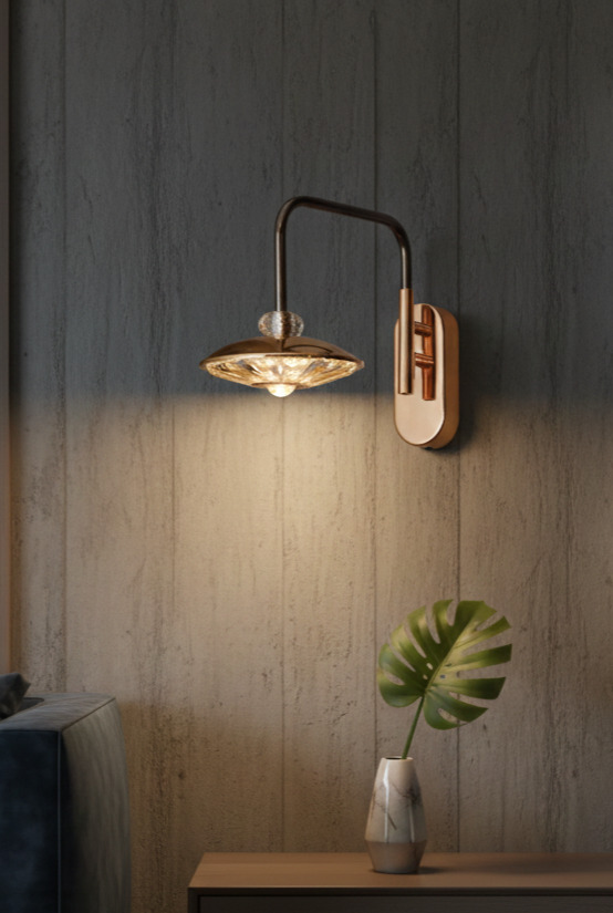 Đèn tường Đĩa Ánh Đồng SNT6500