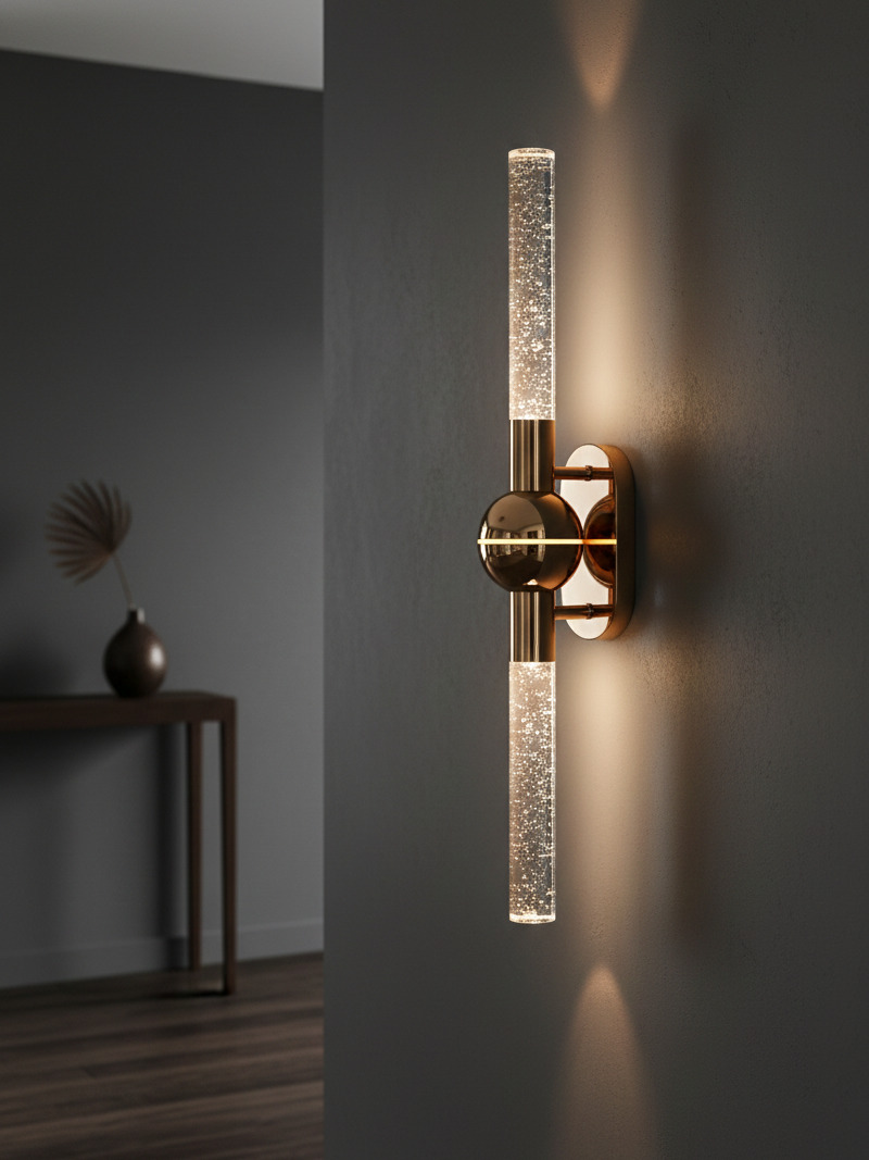 Đèn tường pha lê song trụ SNT6498